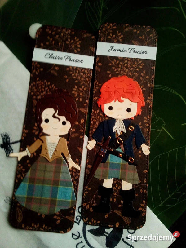 Zakładki do książki komplet Jamie Fraser Claire łódzkie Piotrków Trybunalski