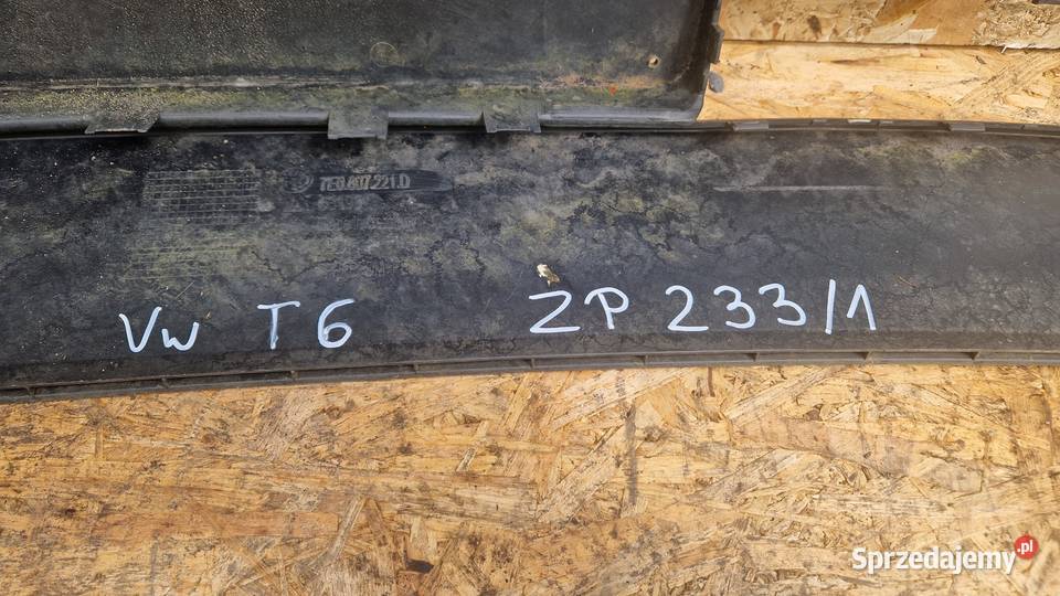 VW T6 ZDERZAK PRZÓD PRZEDNI 7E0807221D Części samochodowe Słowikowo
