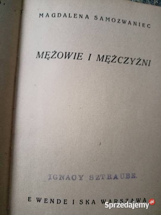 Mężowie i mężczyźni unikat księgarnia Warszawa