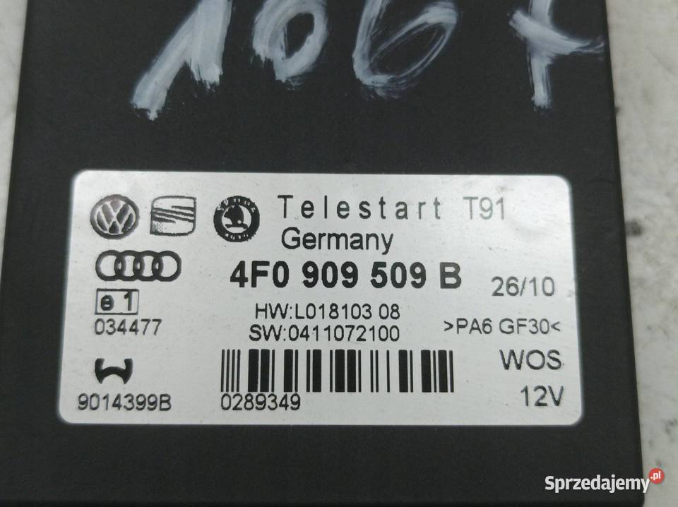 MODUŁ WEBASTO 4F0909509B Audi A6 III 20042011 C6 Komputery świętokrzyskie