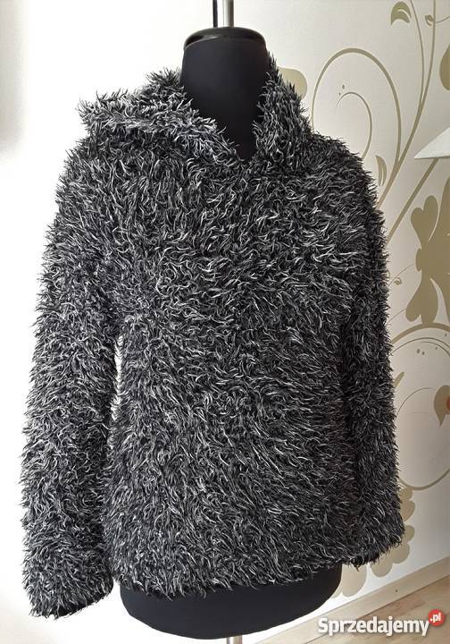 Sweter Puchatek z kapturem WOMENS WEAR rozmiar M szary/srebrny Warszawa sprzedam