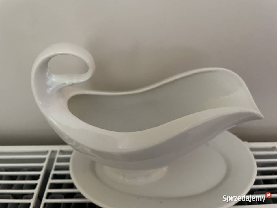 stara porcelanowa sosjerka sygnowana
