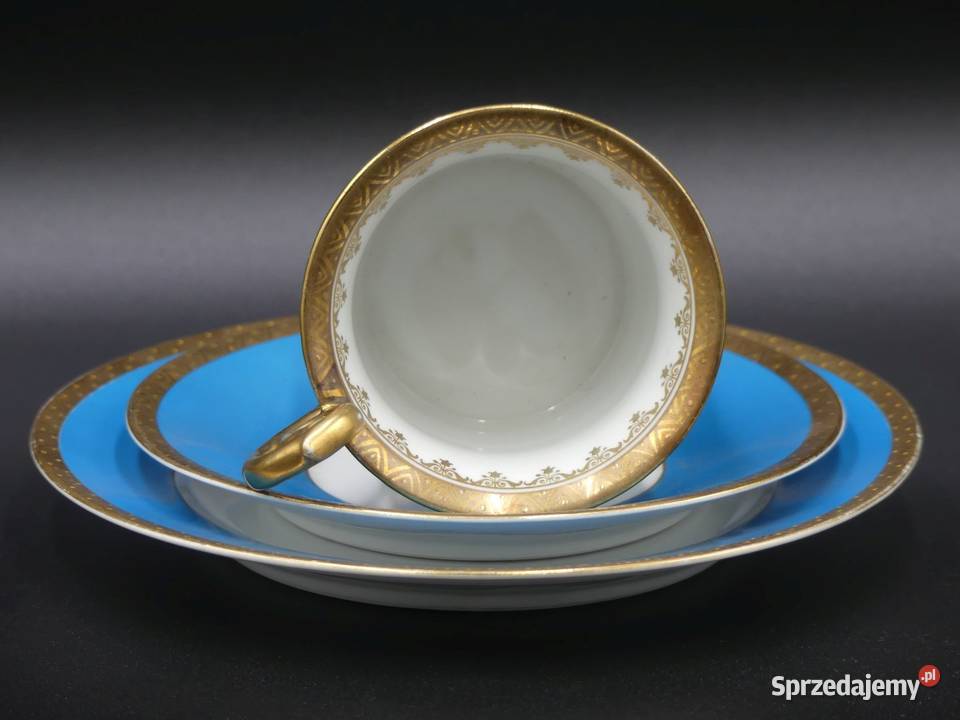 Zjawiskowe trio Miśnia Meissen Carl Teichert wielkopolskie Poznań