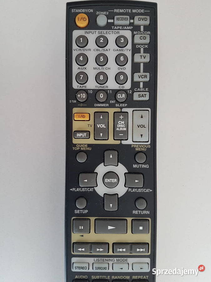 Pilot ONKYO RC682M amplituner dvd cd tv sat Białystok