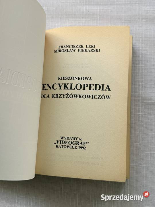 2 mini Encyklopedie kieszonkowe krzyzowkowiczow Lublin