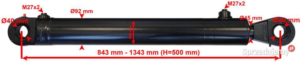 Polski SIŁOWNIK HYDRAULICZNY CYLINDER TROLL SKOK Solec Kujawski