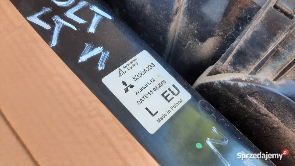 lampa prawa 8330A233 lewa 8330A234 Mitsubishi dolnośląskie Dębno