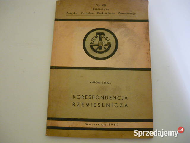 Książka korespondencja Rzemieślnicza Myszków