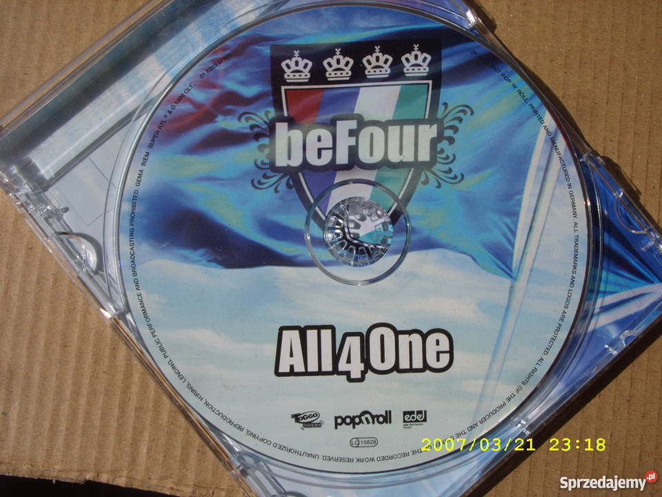 CD ALL4ONE BEFOUR 1997 R POP N ROLL Wołów