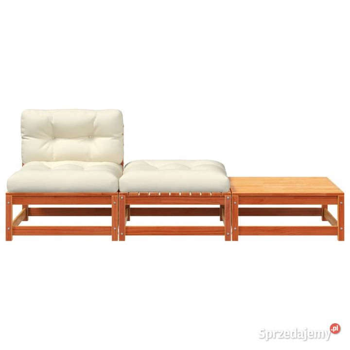 Ogrodowa sofa bez podłokietników z poduszkami i Warszawa