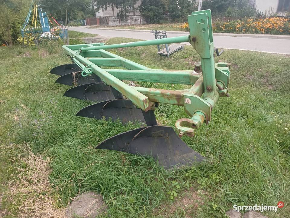 Pług 5 skibowy duży nowy na wysokiej słupicy Łubnice