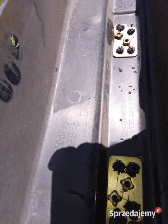 Zderzak przedni przód Hyundai Pony 1991 srebrny osobowe Łódź