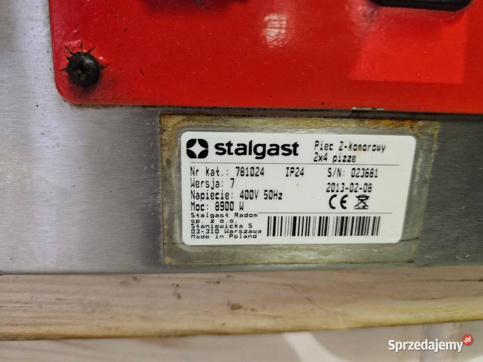 Piec do pizzy 2komorowy elektryczny 2x4 fi 320 Pszczyna