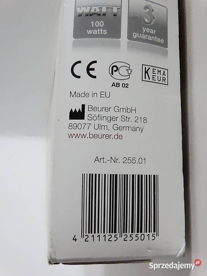 Poduszka elektryczna Beurer HK 25 3 poziomy mocy lubelskie Biłgoraj
