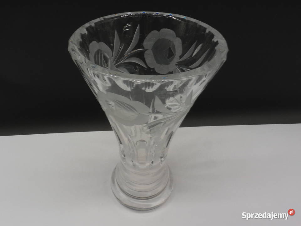 Wazon Kryształowy Motyw Róży Raszków