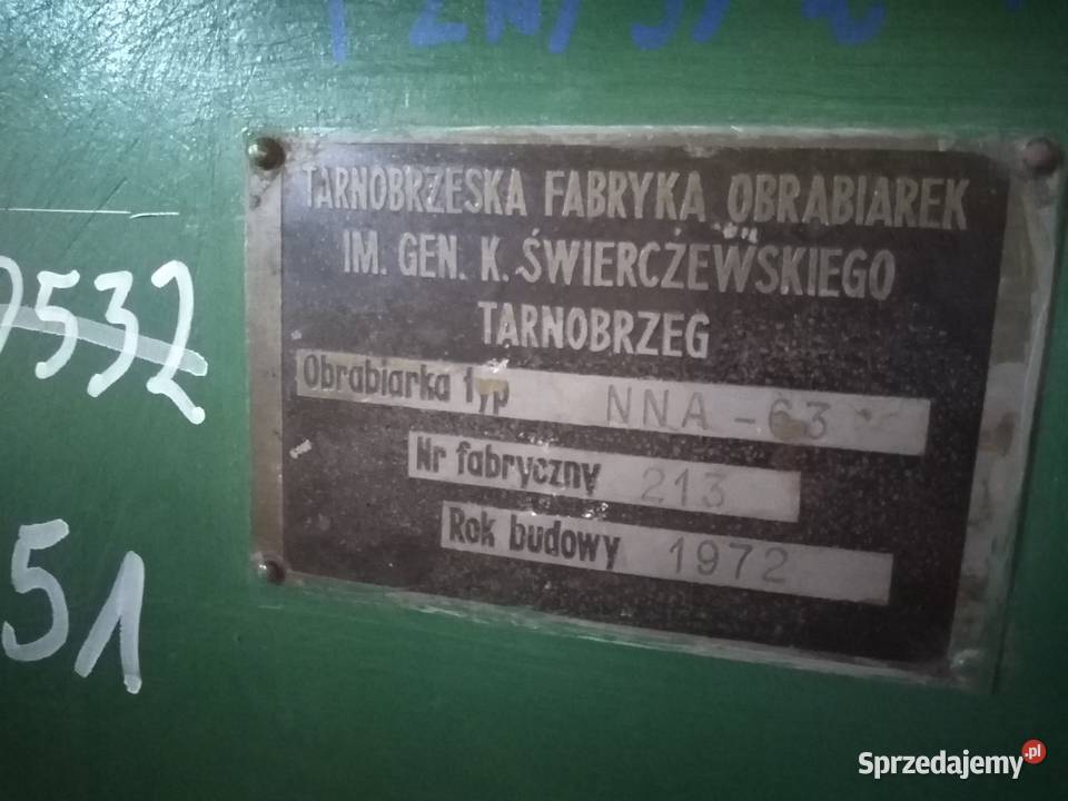 Ostrzarkodocierarka NNA63 Dąbrowa Górnicza