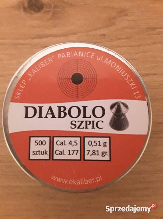 ŚRUT DIABOLO SZPIC 45MM 500sklep Pabianice