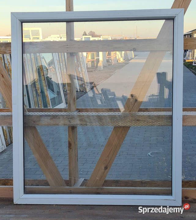 OKNA KacprzaK Witryna 114X131 FIX Używany PCV Budowa Siedlce