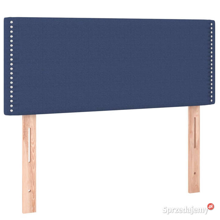 Łóżko kontynentalne z materacem niebieskie 88cm mazowieckie
