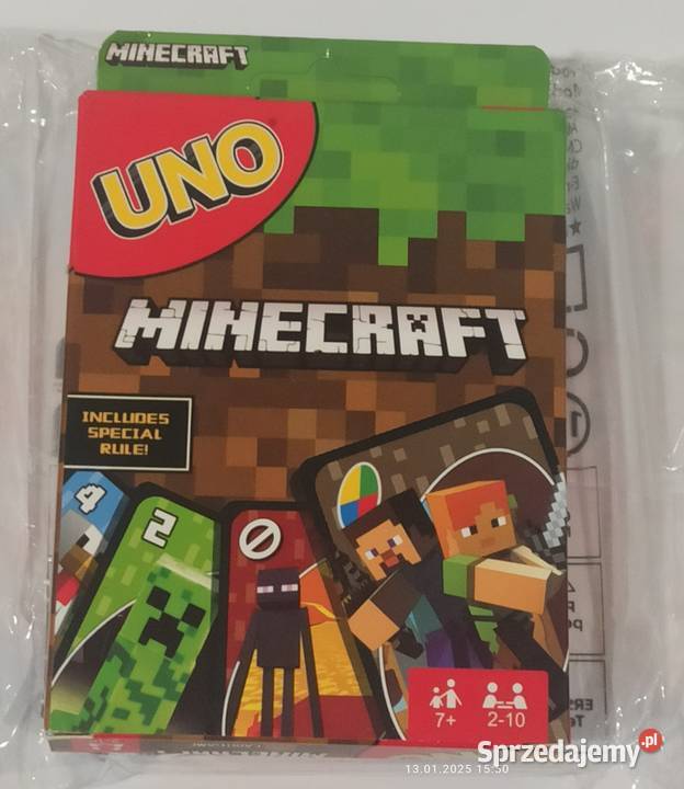 Karty UNO Minecraft Augustów
