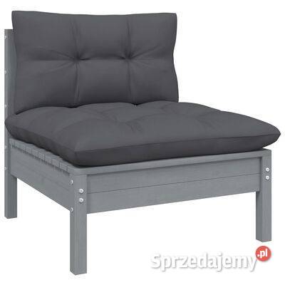 vidaXL 2osobowa sofa ogrodowa z poduszkami szara Warszawa