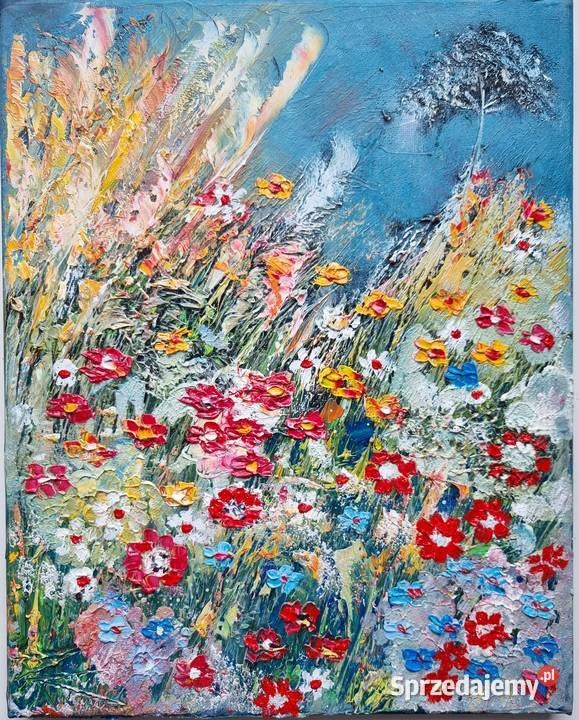 Obraz olejny faktura farby 30x40 i 24x30