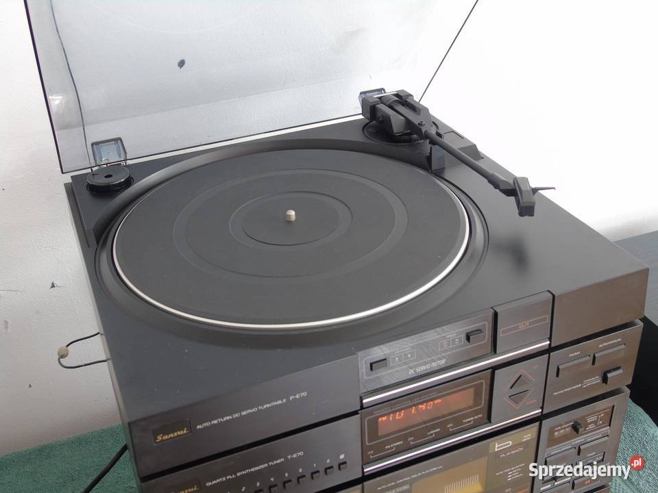 Wieża stereo Sansui z gramofonem korektor AUX Audio podkarpackie Jasło
