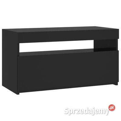 vidaXL Szafka pod TV z oświetleniem LED czarna Warszawa
