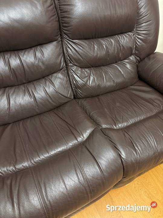 Komplet wypoczynkowy skóra sofa 32 Łódź