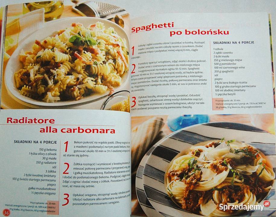 Makarony 123 i gotowe Wyd Papirus przepisy Lublin sprzedam