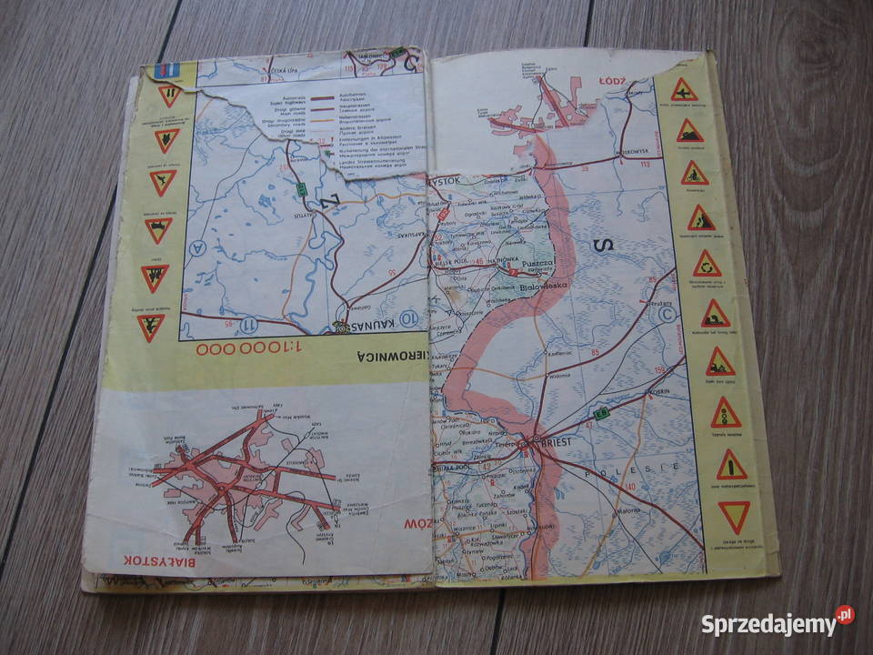 Polonez Borewicz mapa 1979r klasyk PRL Przemyśl