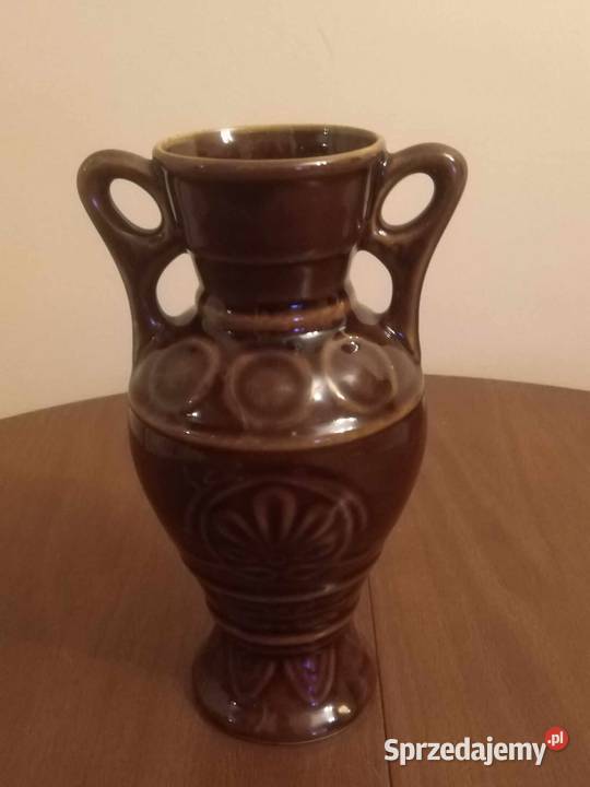 Wazon Amfora Ceramiczna Szkliwiona PRL
