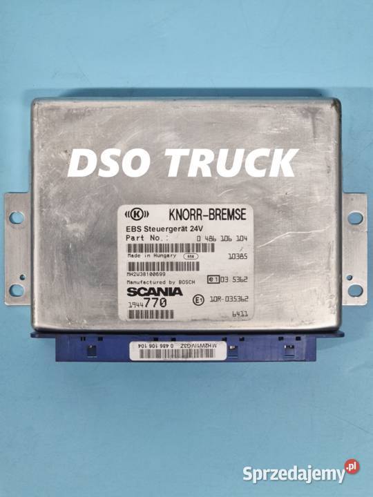 STEROWNIK KOMPUTER EBS SCANIA 1944770 0486106104 ciężarowe Zawichost