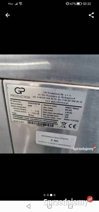 Sprzedam stół chłodniczy Łódź