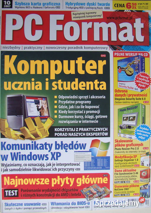 PC Format 1 322 2007 10 egz z dodatkami CD małopolskie