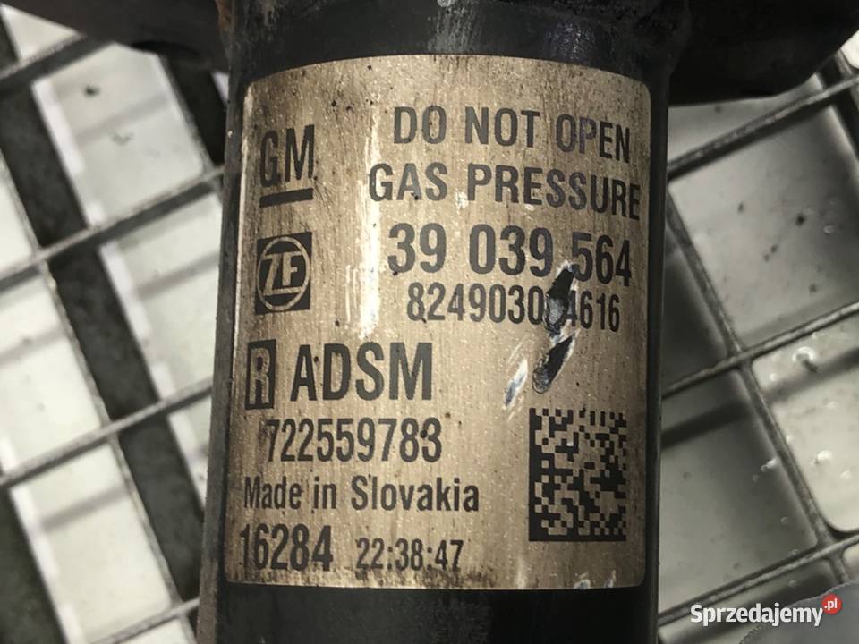 AMORTYZATOR PRAWY PRZÓD OPEL ASTRA K 14 39039564