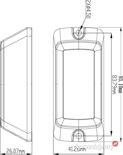 Lampa ostrzegawcza LED bursztynowa Kramp LA20064 Oświetlenie Kamionna sprzedam
