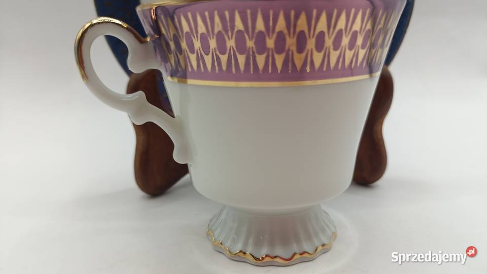 Filiżanka ze spodkiem porcelana kostna biała w Zamość sprzedam