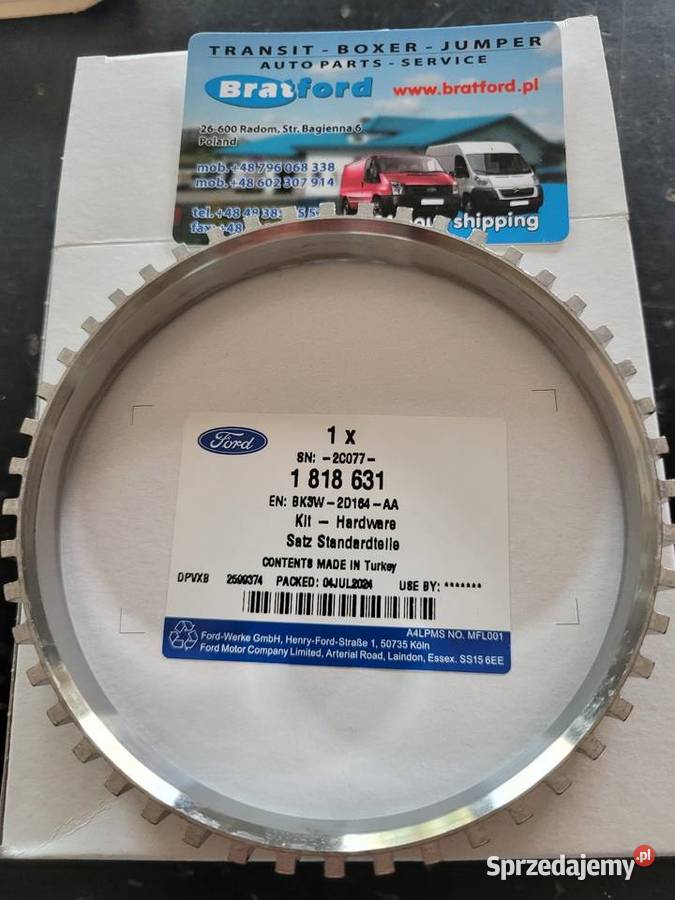 Pierścień ABS FORD TRANSIT BK3W2D164AA 1818631 Radom