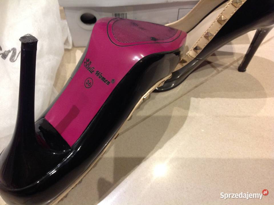 Buty Szpilki z Ćwiekami Damskie ala Chanel 36 j