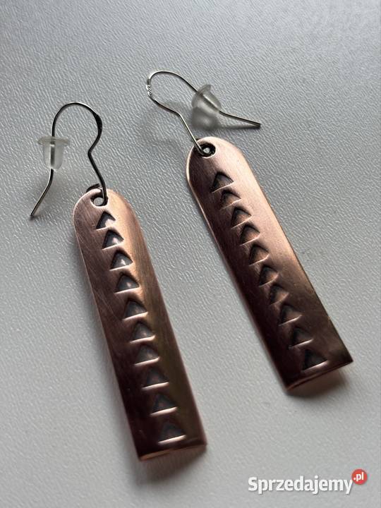 Kolczyki z miedzi kujawsko-pomorskie Bydgoszcz sprzedam