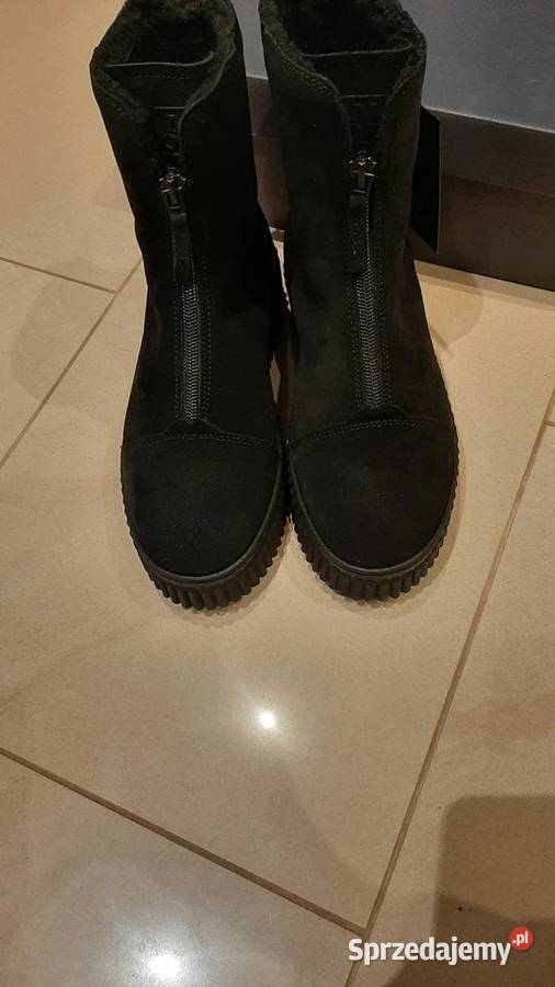 Botki Skórzane Damskie Marc OPolo 37 Czarne lubuskie Nowa Sól