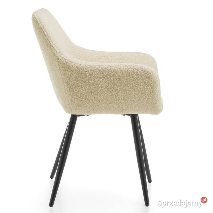 Beżowe Krzesło Boucle Wysyłka 24H Dostawa 0 Tarchały Małe