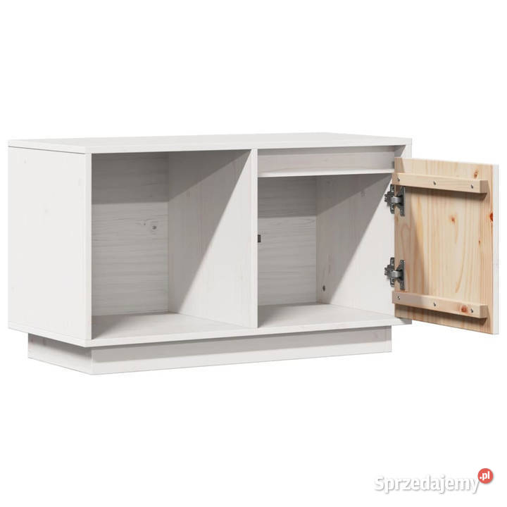 Szafka pod telewizor biała 74x35x44 lite drewno mazowieckie Warszawa
