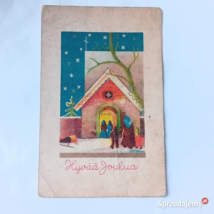 Pocztówka bożonarodzeniowa Finlandia 1943 r