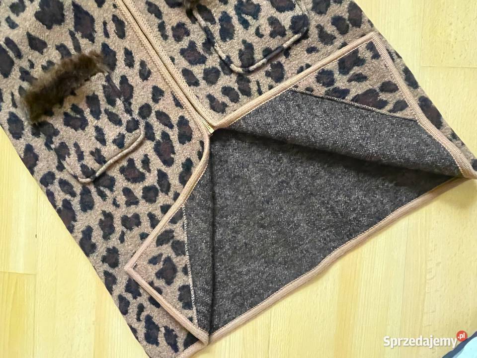 Długi płaszcz 100 wełny tzw boild wool S z Kurtki i płaszcze Gdańsk