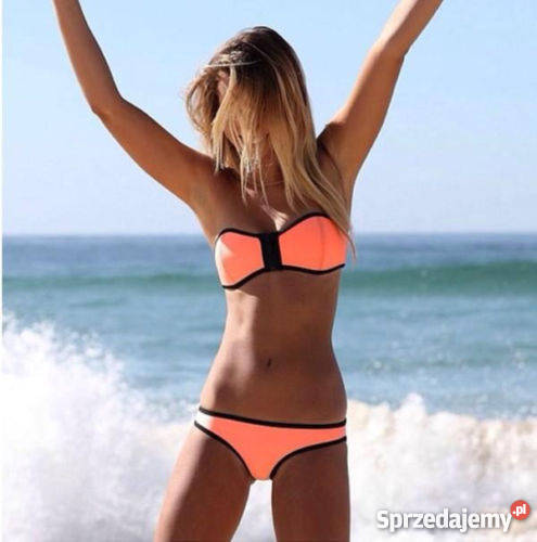 BIKINI neonowy STRÓJ KĄPIELOWY r 38 M miseczka B podkarpackie Tarnobrzeg