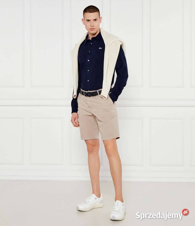 Koszula męska Lacoste bawełniana granatowa Lacoste Białystok sprzedam
