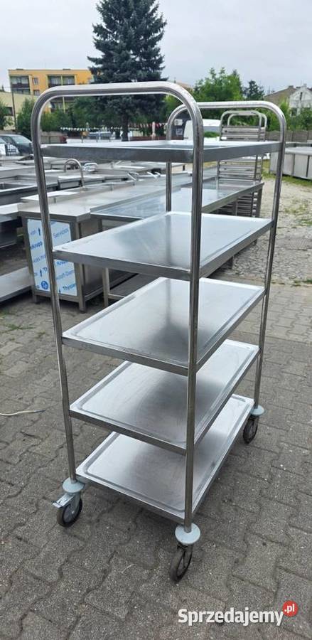 Wózek Kelnerski Wysoki Mobilny 5 Półkowy M1763 N wielkopolskie Nowe Skalmierzyce