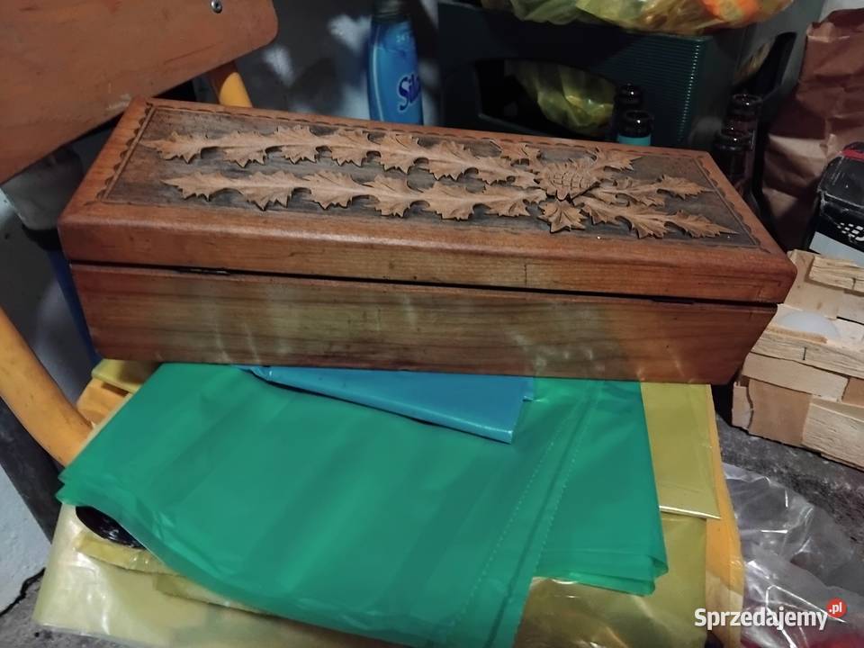 Skrzynka drewniana pudełko wielkopolskie Mosina